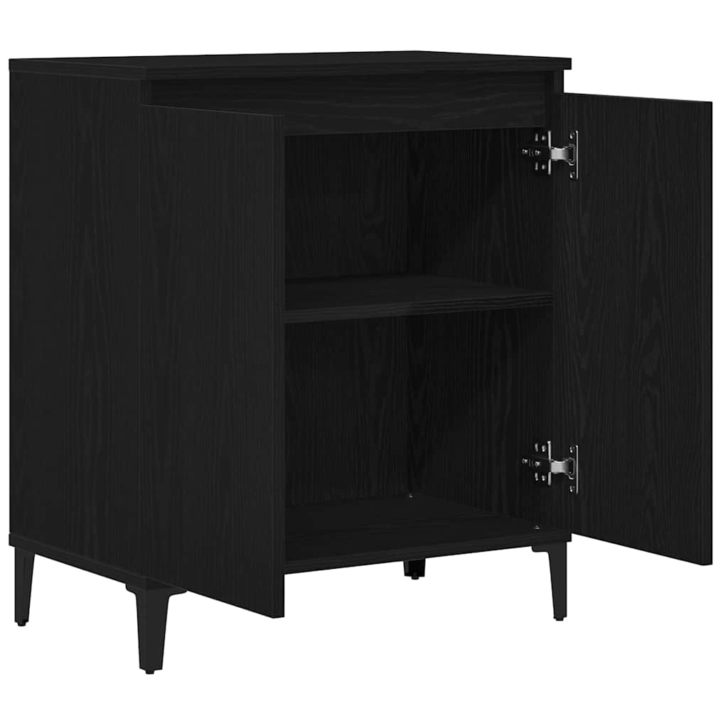 Skjenk Svart Eik 60x35x70 cm