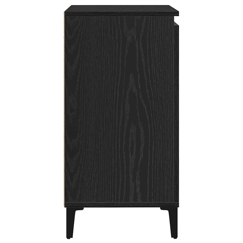Skjenk Svart Eik 60x35x70 cm