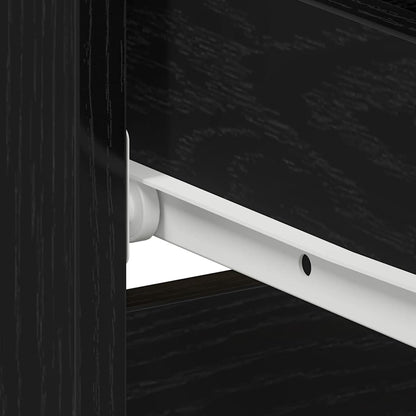 Nattbord Sengbord Svart Eik Nattbordskap 50 x 40 x 43,5 cm