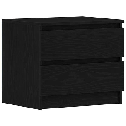 Nattbord Sengbord Svart Eik Nattbordskap 50 x 40 x 43,5 cm