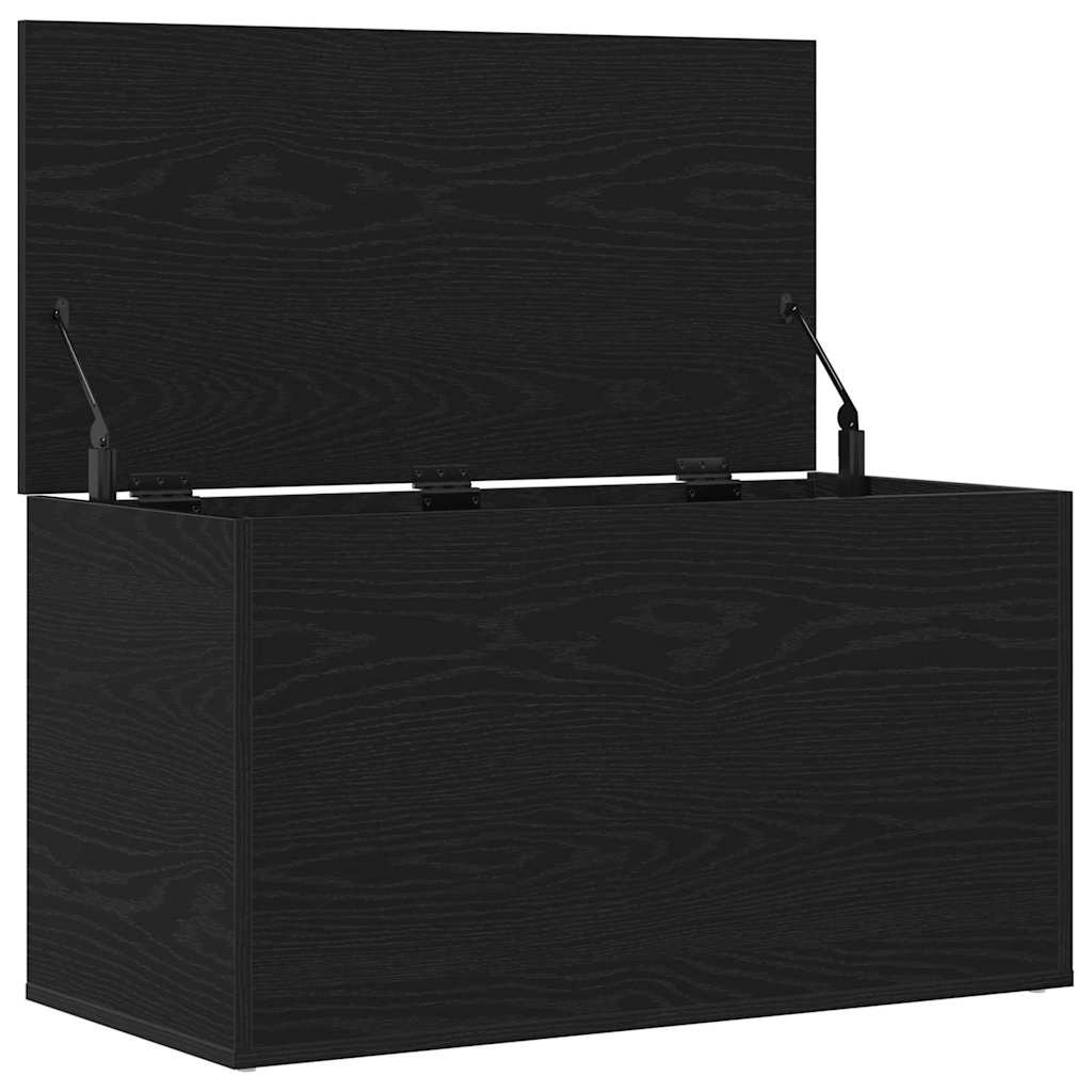 Oppbevaringskiste i Svart Eik 84x42x46 cm