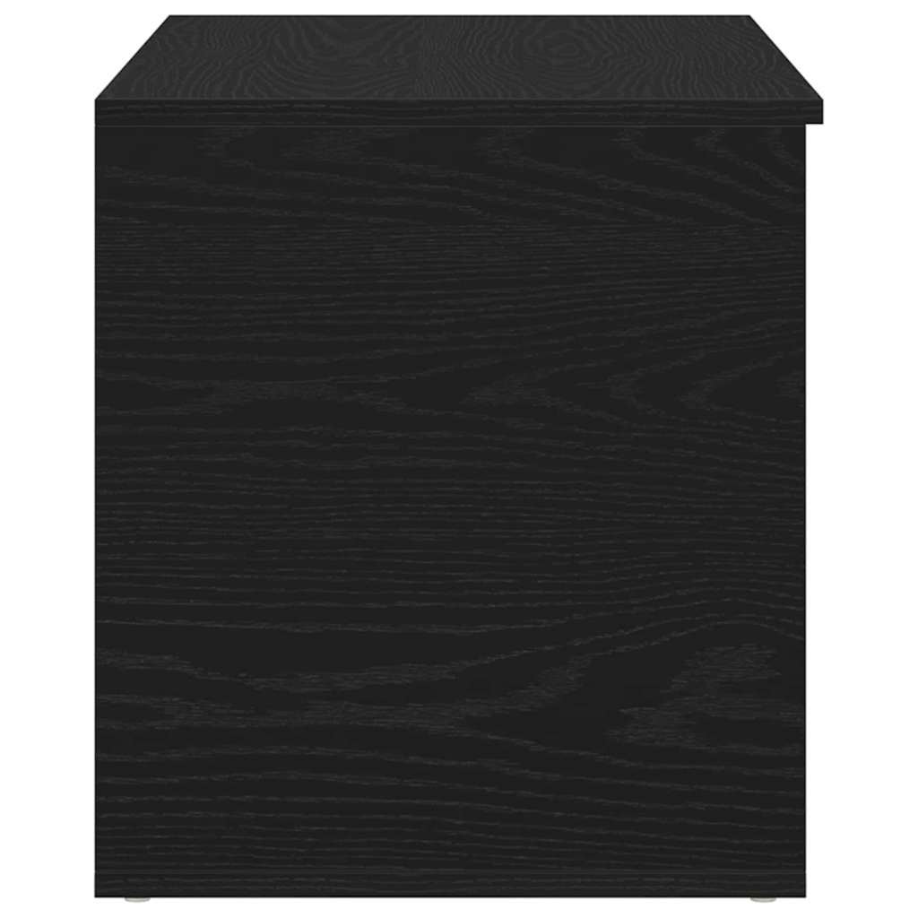 Oppbevaringskiste i Svart Eik 84x42x46 cm