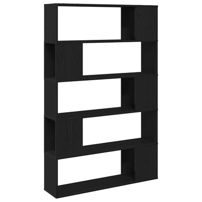 Bokhylle Svart Eik 100x24x155 cm Laget av Tre