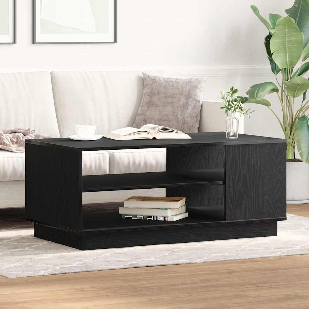 Svart Eik Kaffebord 102x55x43 cm Laget av Ingeniørtre