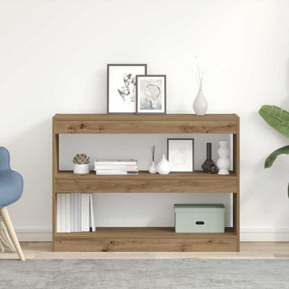 Bokhylle/Romdeler - Artisan Eik - 100x30x72 cm - Laget av konstruert tre
