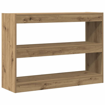 Bokhylle/Romdeler - Artisan Eik - 100x30x72 cm - Laget av konstruert tre