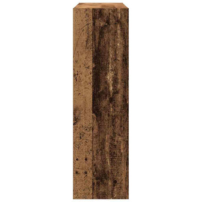 Bokhylle Brun Romdeler - Rustikk Tre - 100x30x103cm -