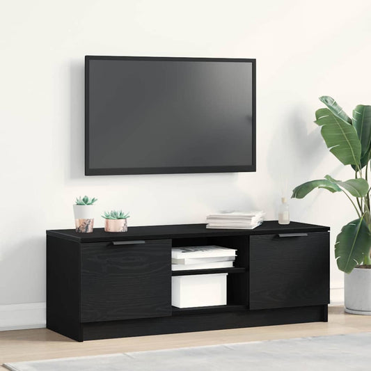TV-Møbel Svart Eik TV-skap 102x35x36,5 cm