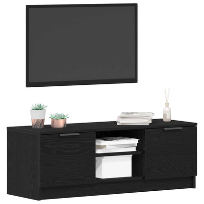 TV-Møbel Svart Eik TV-skap 102 x 32 x 35.5 cm