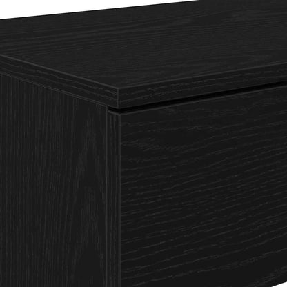 Avlastningsbord konsollbord Svart Eik 90x36x75 cm