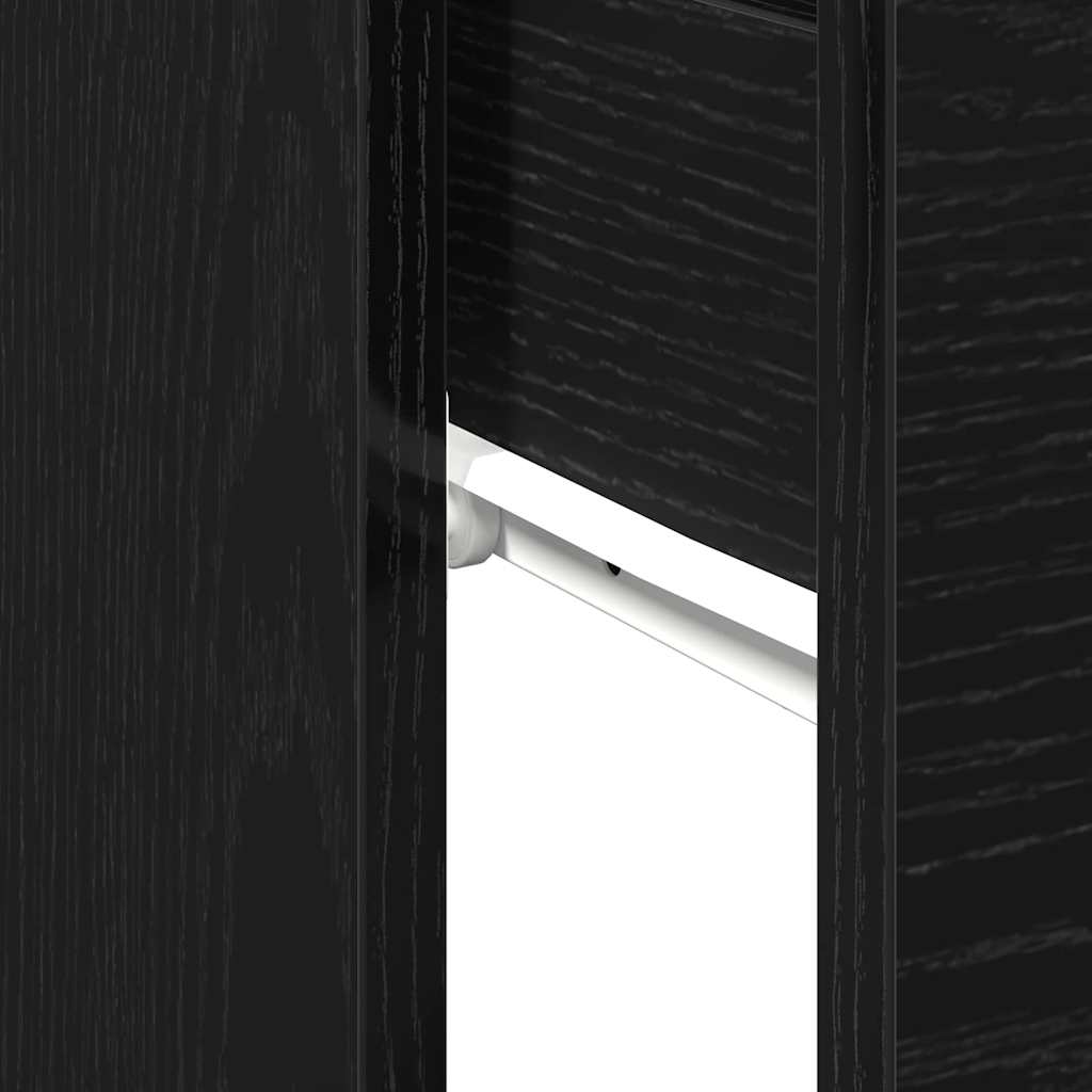Avlastningsbord konsollbord Svart Eik 90x36x75 cm