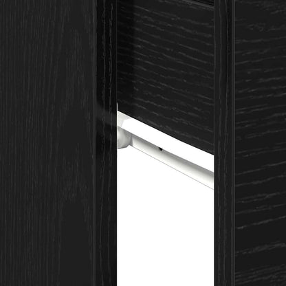 Avlastningsbord konsollbord Svart Eik 90x36x75 cm