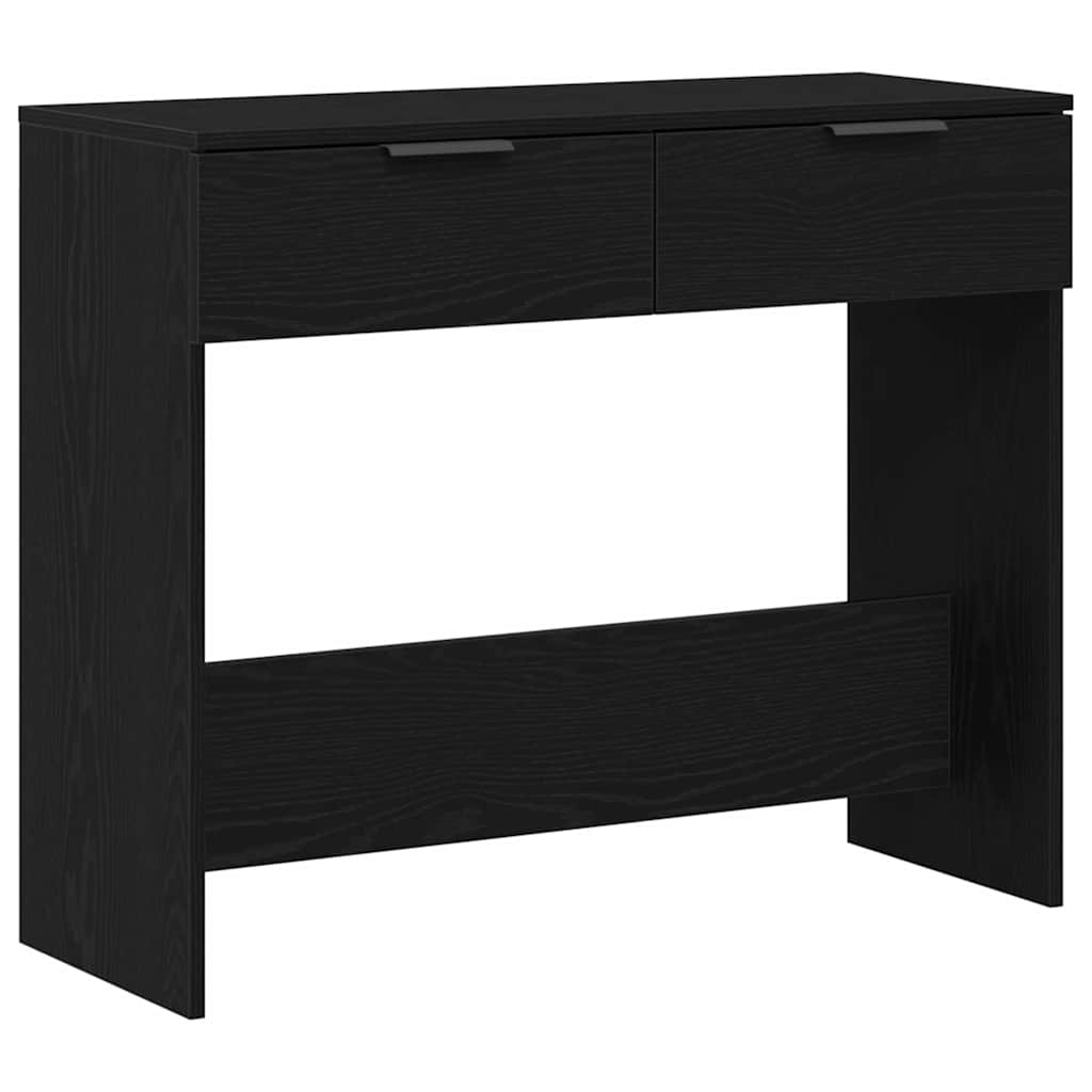 Avlastningsbord konsollbord Svart Eik 90x36x75 cm