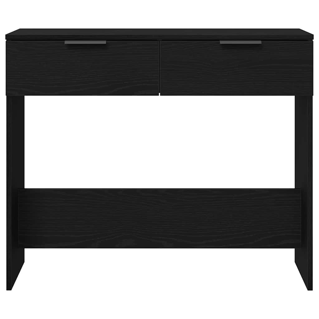 Avlastningsbord konsollbord Svart Eik 90x36x75 cm