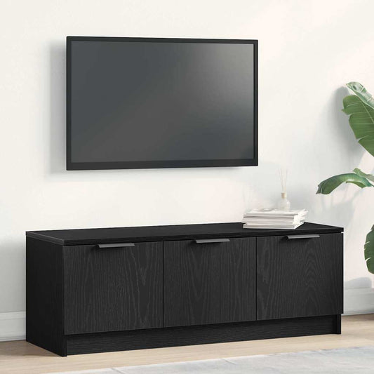 TV-Møbel Svart Eik TV-skap 102x35x36,5 cm