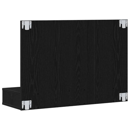 Baderomsspeil LED Speilkabinett i Svart Eik - 90x31.5x62 cm