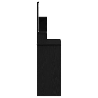 Sminkebord Svart Eik Speil 86,5 x 35 x 136 cm