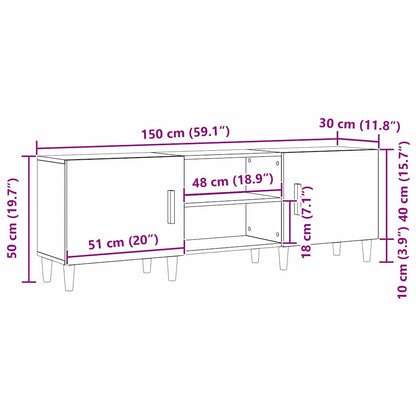 TV-Møbel Tre TV Cabinet Gamle Tre 150x30x50 cm