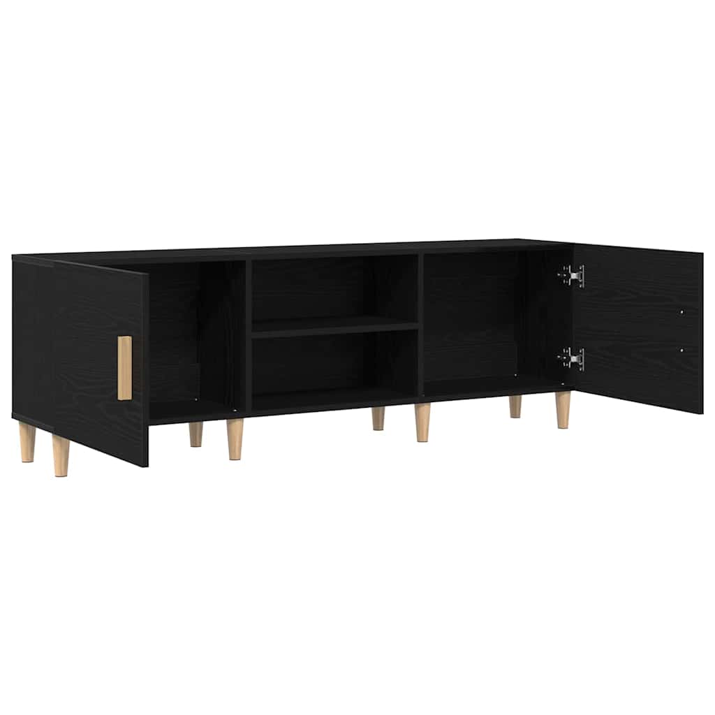 TV-Møbel Svart Eik TV Stativ -, 150x30x50 cm,