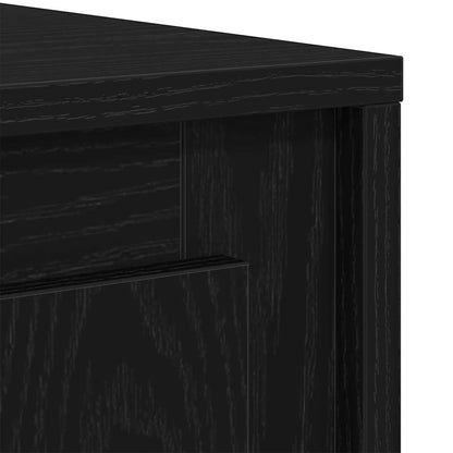 Skjenk Svart Eik 102x35x60 cm