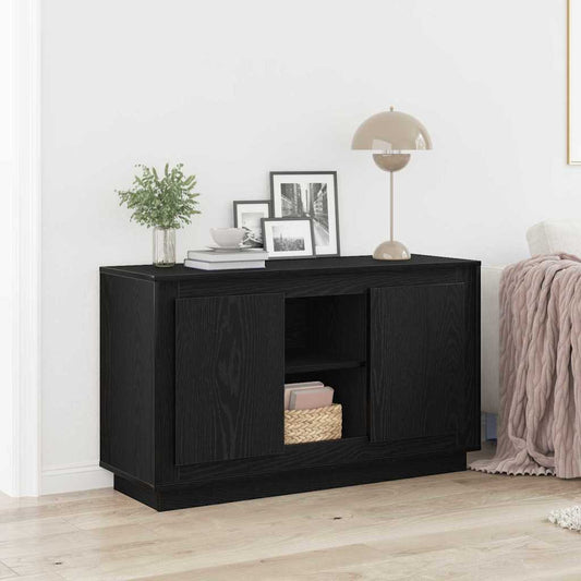 Skjenk Svart Eik 102x35x60 cm
