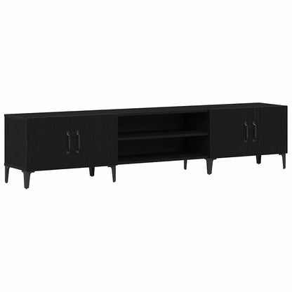 TV-Møbel Svart Eik TV-benk 180x31,5x40 cm