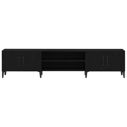 TV-Møbel Svart Eik TV-benk 180x31,5x40 cm