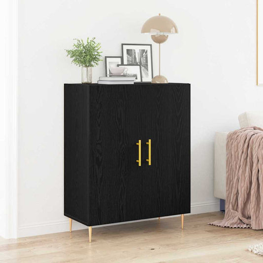 Skjenk Svart Eik 69,5x34x90 cm