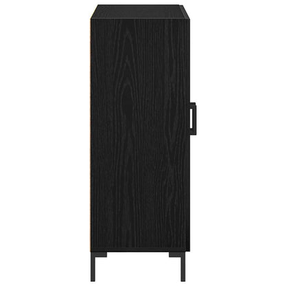 Sidebord Svart Eik 69.5 x 34 x 90 cm Konstruert tre
