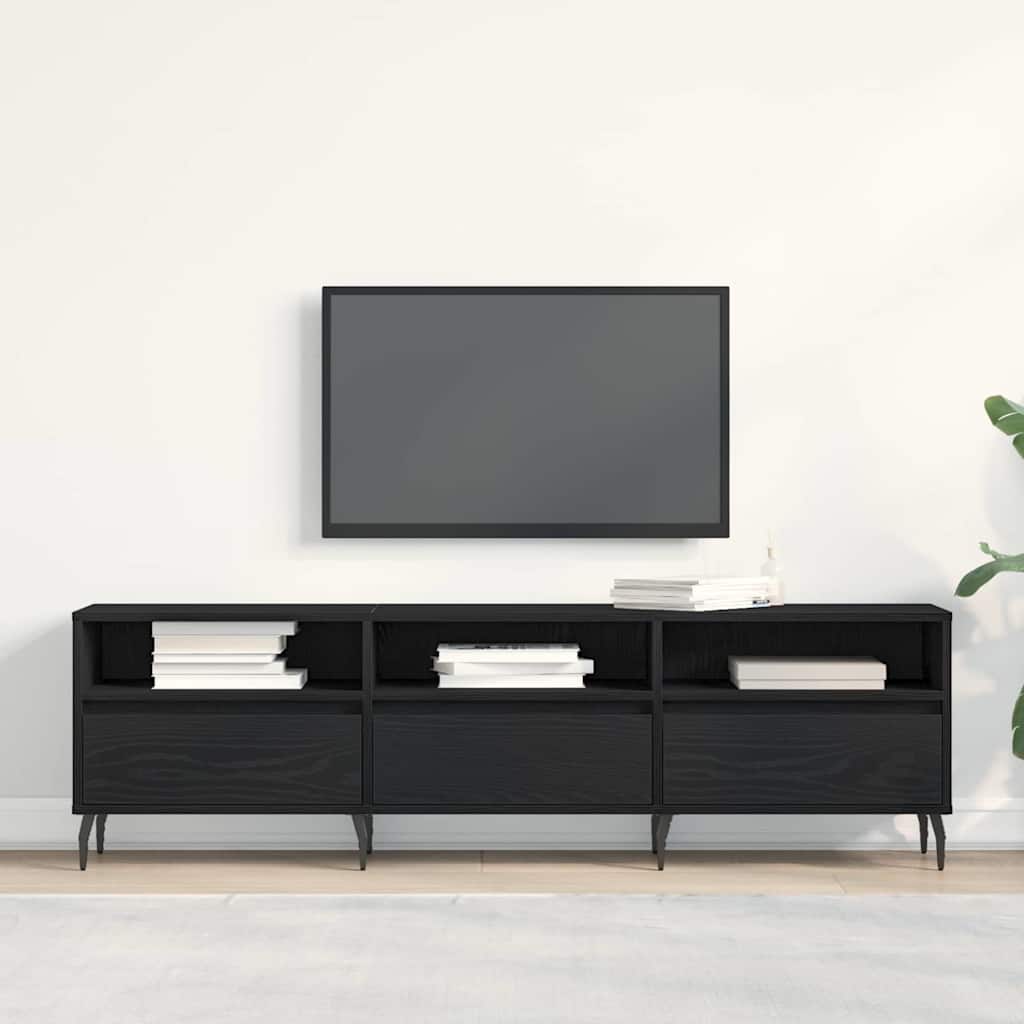 TV-Møbel Svart Eik TV-benk 150x30x44,5 cm