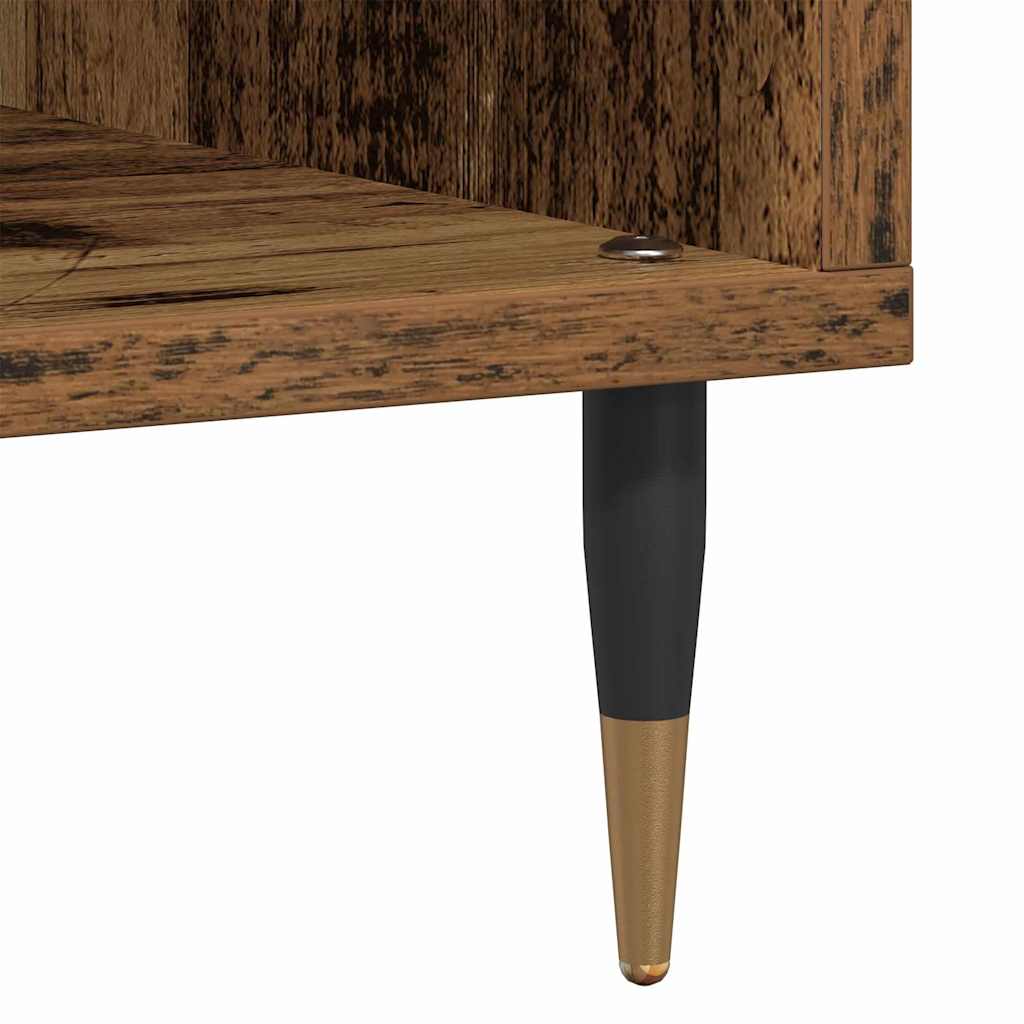 Plateskap med hylle Gammelt tre 85 x 38 x 89 cm Konstruert tre