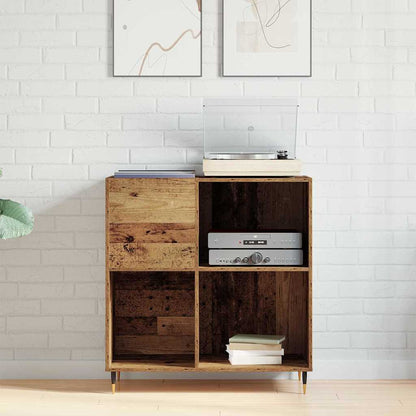 Plateskap med hylle Gammelt tre 85 x 38 x 89 cm Konstruert tre