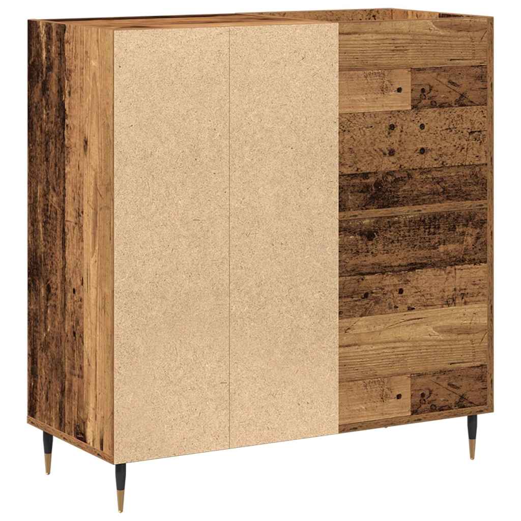 Plateskap med hylle Gammelt tre 85 x 38 x 89 cm Konstruert tre