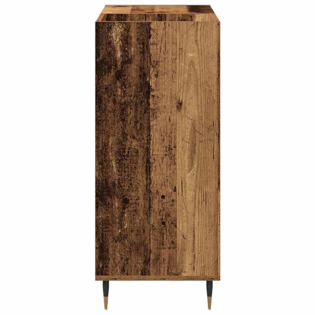Plateskap med hylle Gammelt tre 85 x 38 x 89 cm Konstruert tre