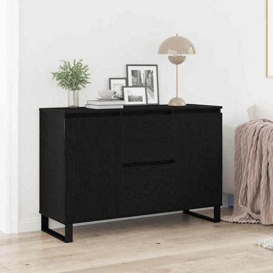 Skjenk Svart Eik 104x35x70 cm