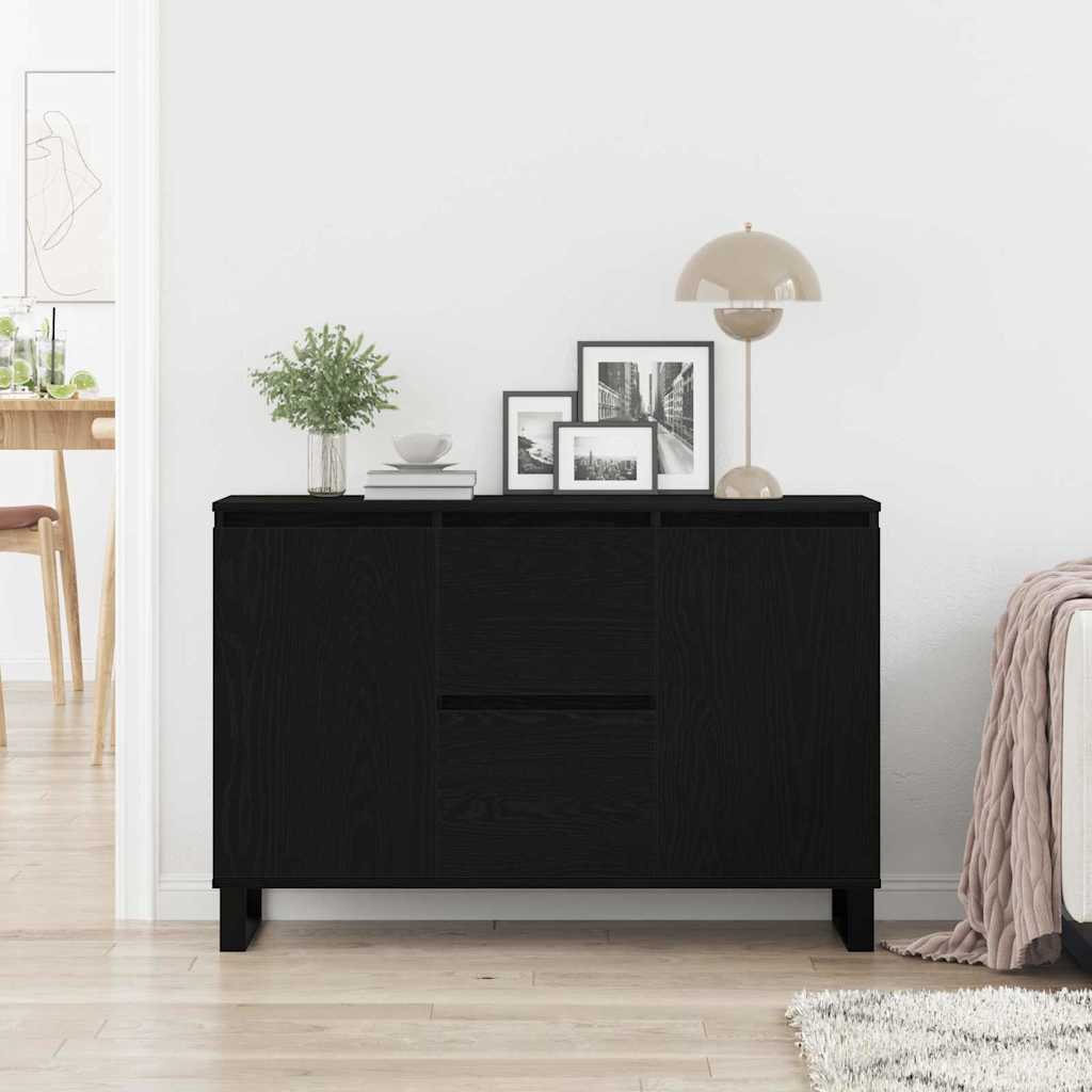 Skjenk Svart Eik 104x35x70 cm