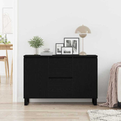 Skjenk Svart Eik 104x35x70 cm