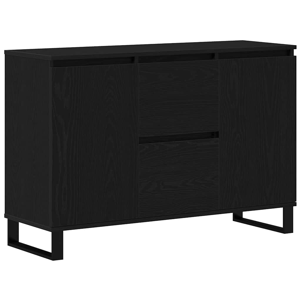 Skjenk Svart Eik 104x35x70 cm
