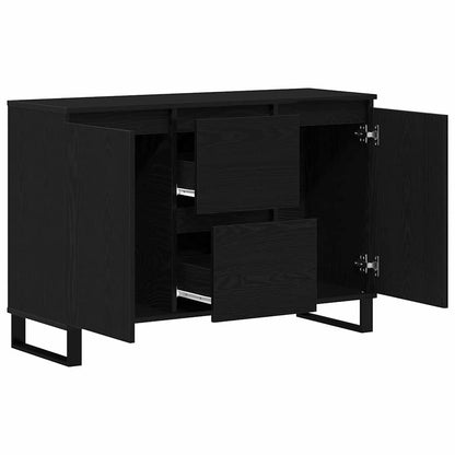 Skjenk Svart Eik 104x35x70 cm