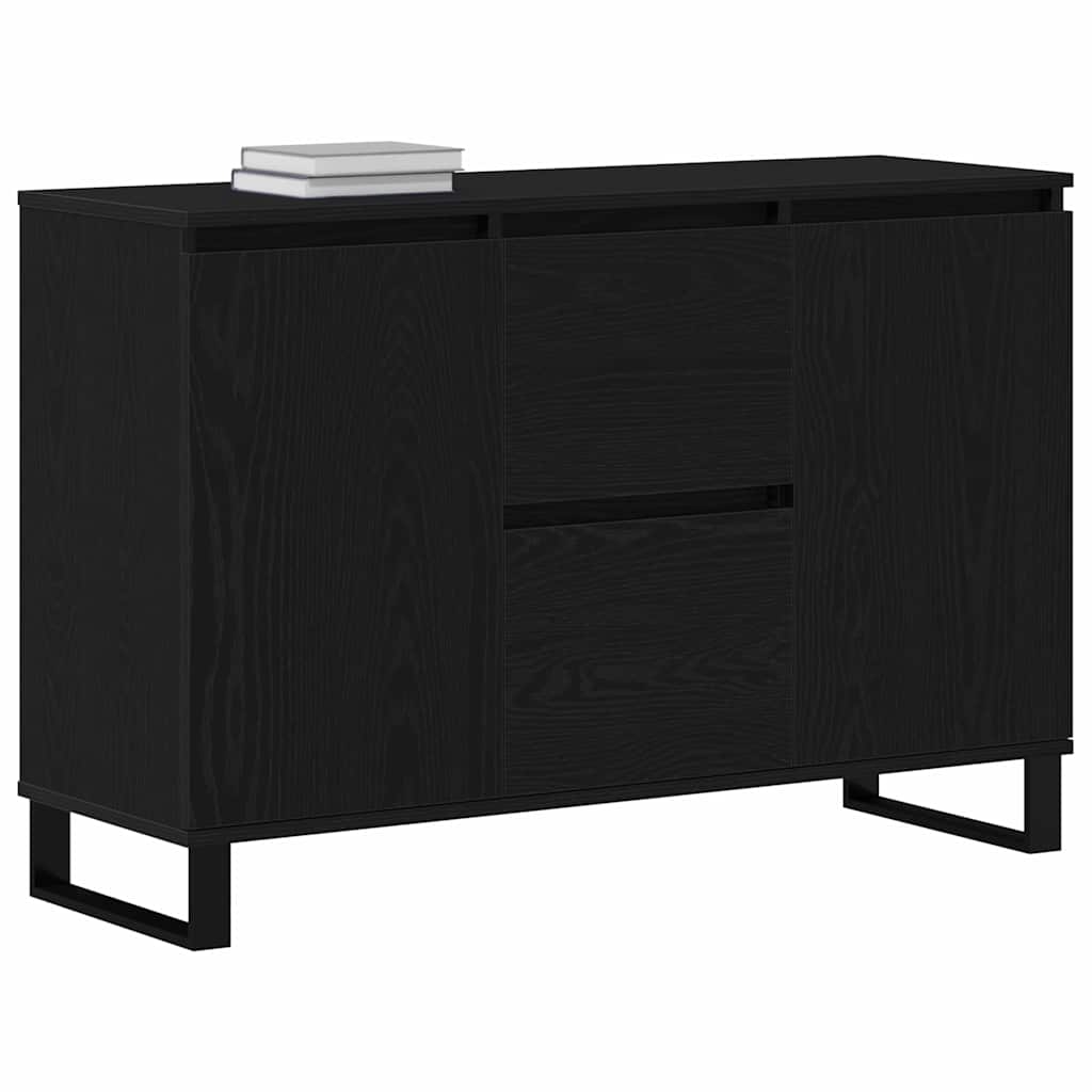 Skjenk Svart Eik 104x35x70 cm