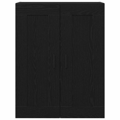 Veggskap Svart Eik 69,5x34x90 cm