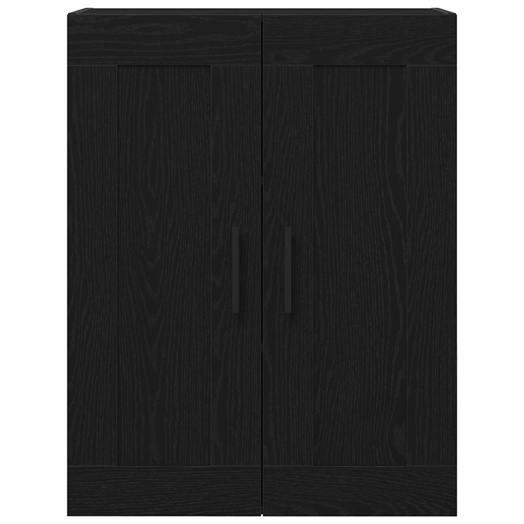 Veggskap Svart Eik 69,5x34x90 cm