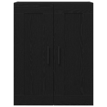 Veggskap Svart Eik 69,5x34x90 cm