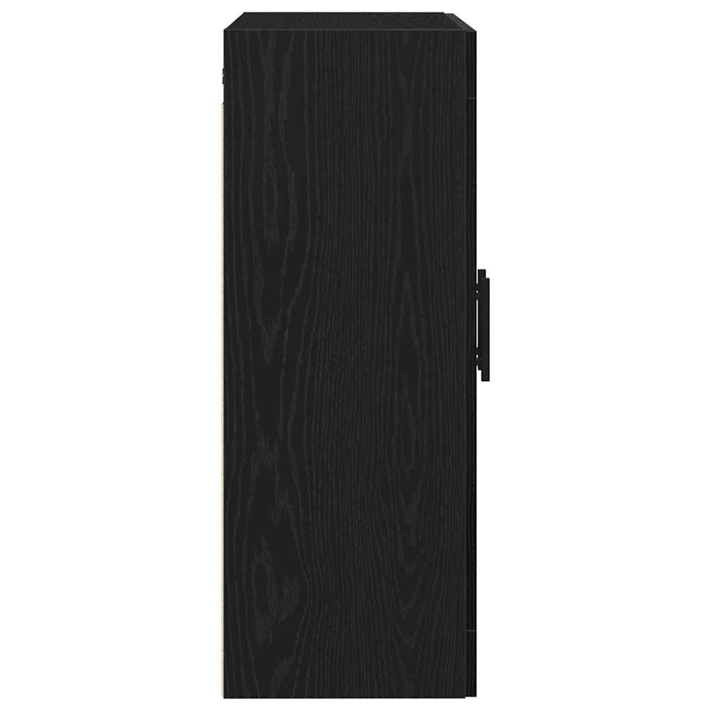 Veggskap Svart Eik 69,5x34x90 cm