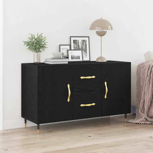 Skjenk Svart Eik 100x36x60 cm