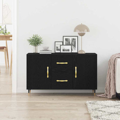 Skjenk Svart Eik 100x36x60 cm