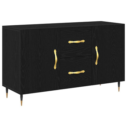 Skjenk Svart Eik 100x36x60 cm