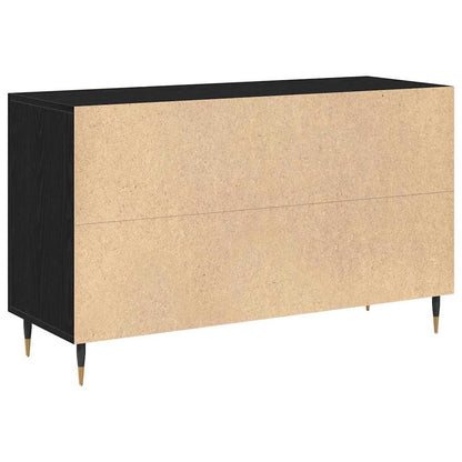Skjenk Svart Eik 100x36x60 cm