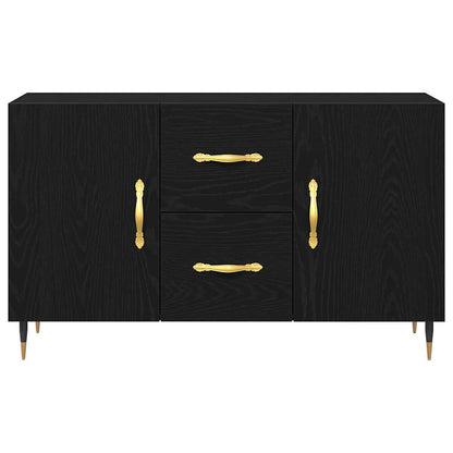 Skjenk Svart Eik 100x36x60 cm