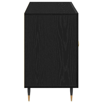Skjenk Svart Eik 100x36x60 cm